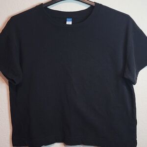 Old Navy Black Crew Neck Tee